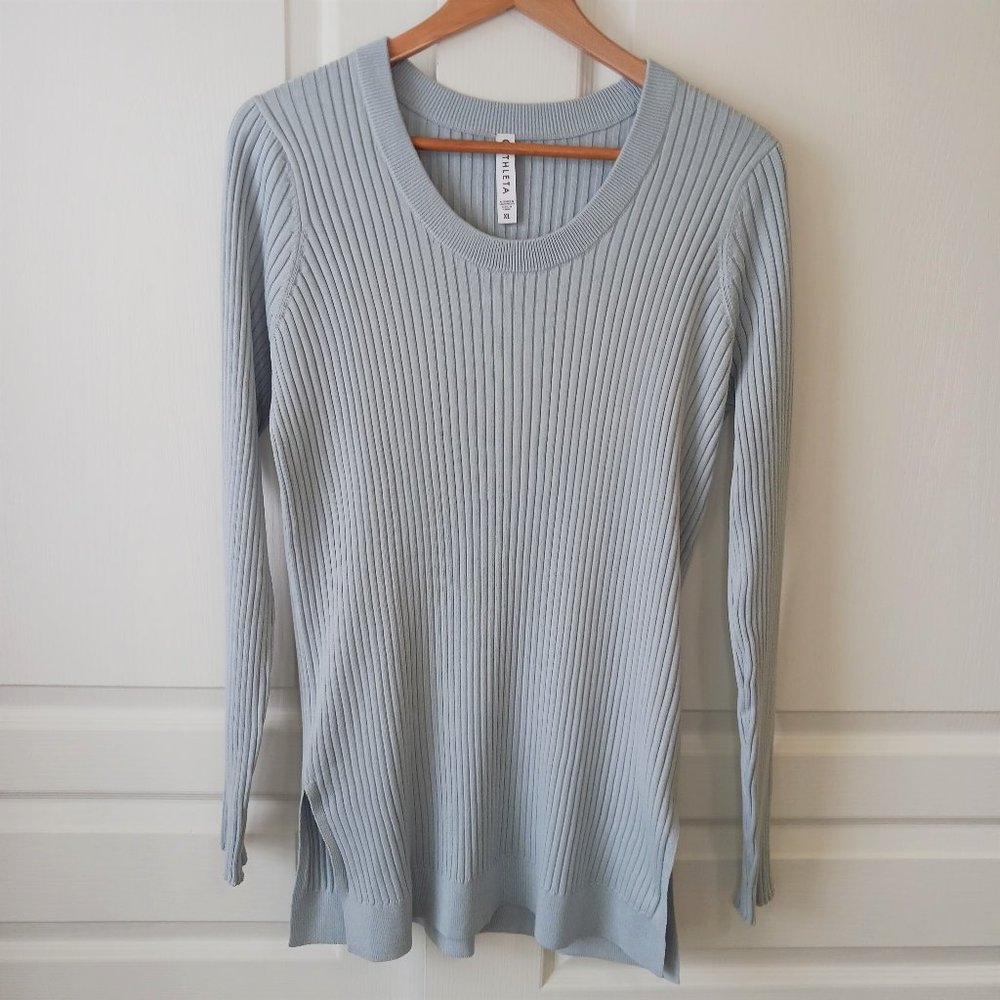 Athleta Women's Lincoln Park Sweater Glacier Blue Size XL
